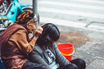 Older Woman Grooming Younger Older Woman Grooming Younger