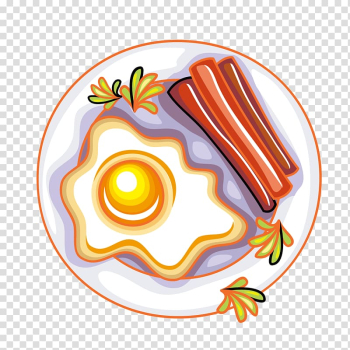 Omelette Taquito Food Frying, White plate and cartoon omelette transparent background PNG clipart