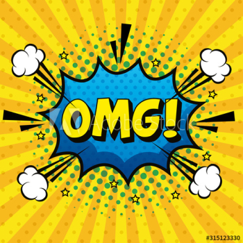 omg expression sign pop art style design omg expression sign pop art style design