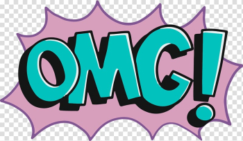 OMG! sticker, Comics Speech balloon Comic book Cartoon, Explosion cloud elements Dialog transparent background PNG clipart