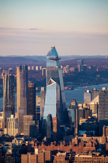 One Hudson Yards viewed from the World Trade Center One Hudson Yards viewed from the World Trade Center