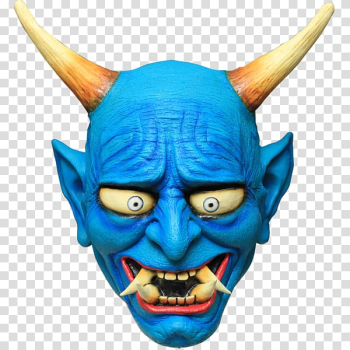Oni Latex mask Halloween costume, mask transparent background PNG clipart Oni Latex mask Halloween costume, mask transparent background PNG clipart