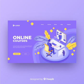 Online courses landing page Online courses landing page