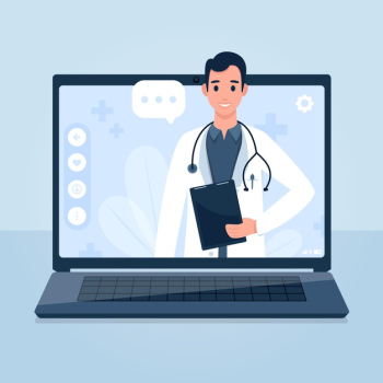Online doctor concept Free Vector Online doctor concept Free Vector