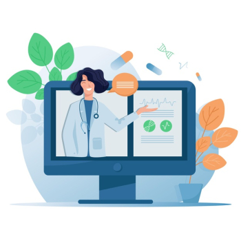 Online doctor concept Free Vector Online doctor concept Free Vector
