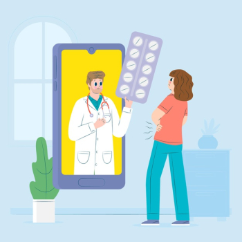 Online doctor concept Free Vector Online doctor concept Free Vector