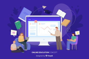 Online education background Free Vector Online education background Free Vector