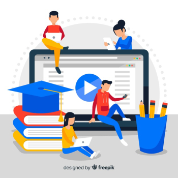 Online education background Free Vector Online education background Free Vector