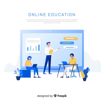 Online education background Free Vector Online education background Free Vector