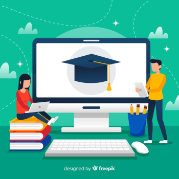 Online education background Free Vector Online education background Free Vector