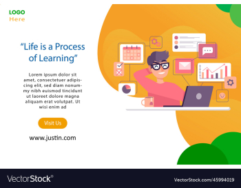 online education landing page web page and banner online education landing page web page and banner
