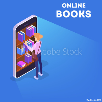 Online library concept