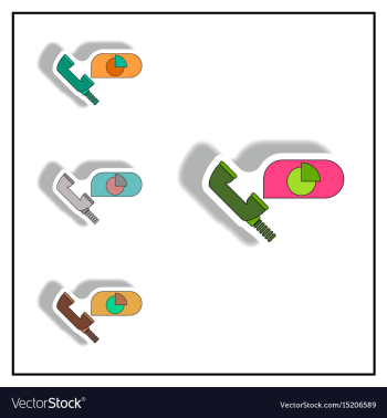 Online market statistic information vector image Online market statistic information vector image