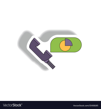 Online market statistic information vector image Online market statistic information vector image