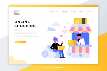Online shopping landing page Online shopping landing page