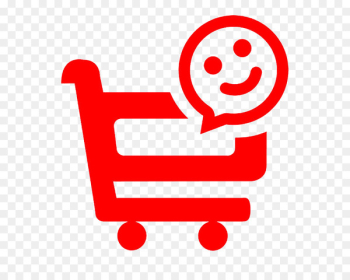 Online shopping Shopping cart Logo Icon - Shopping cart smiley face micro logo 