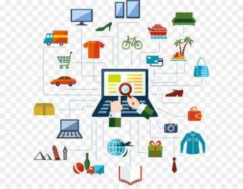 Online shopping - Vector will be networking online shopping Online shopping - Vector will be networking online shopping