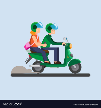 Online transportation biker motorcycle icon vector image Online transportation biker motorcycle icon vector image