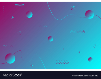 only gradient background and elements template