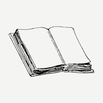 Open book drawing, vintage stationery | Free PSD - rawpixel