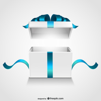 Open gift box Open gift box