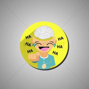 Open minded man laughing Open minded man laughing