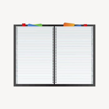 Open planner clipart, stationery illustration. | Free Photo - rawpixel