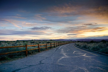 Open Road At Sunset Open Road At Sunset