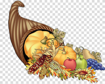 Open Thanksgiving Day Cornucopia , cornucopia food and art transparent background PNG clipart