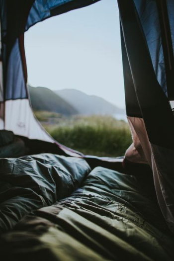 opened tent opened tent