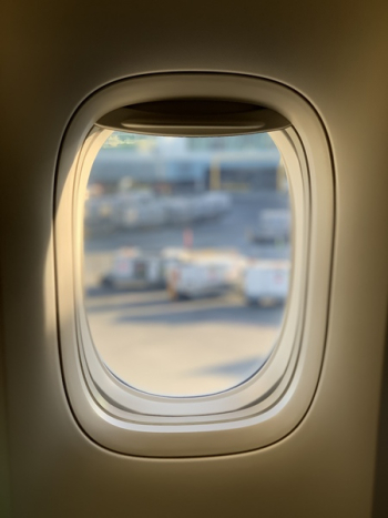 Opened Window of Airliner Opened Window of Airliner