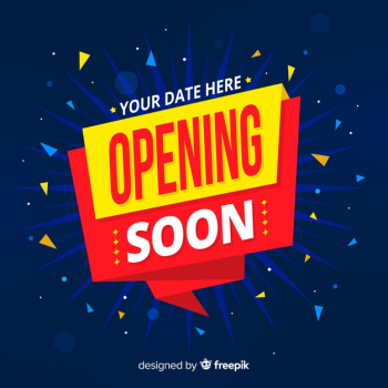 Opening soon background with confetti Free Vector Opening soon background with confetti Free Vector