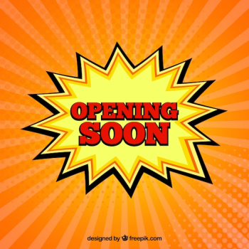 Opening soon composition with flat deisgn Opening soon composition with flat deisgn