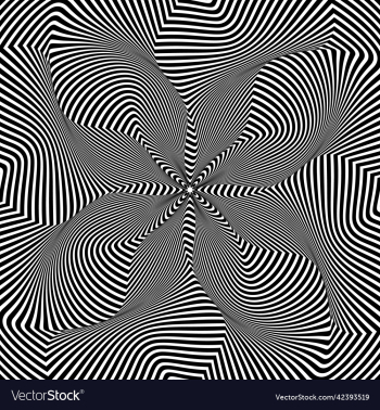 optical art circular pattern of warped black optical art circular pattern of warped black