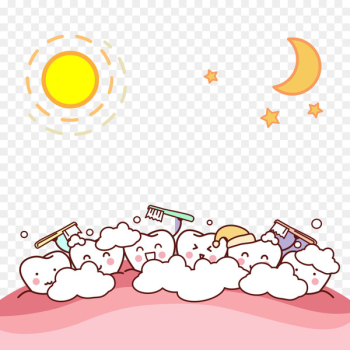 Oral hygiene Dentistry Tooth Child Deciduous teeth - Cartoon tooth vector 