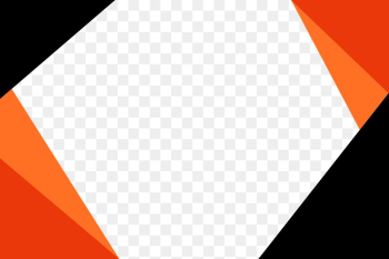 Orange and black frame transparent background png