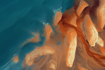 Orange and Blue Abstract Painting Orange and Blue Abstract Painting