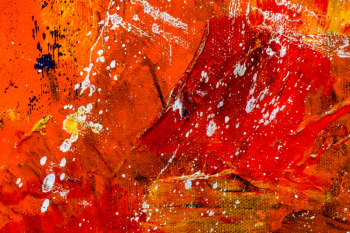 Orange and Red Abstract Painting Orange and Red Abstract Painting