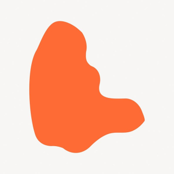 Orange blob shape, badge clipart | Free Vector - rawpixel Orange blob shape, badge clipart | Free Vector - rawpixel