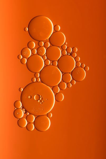 orange bubbles art orange bubbles art