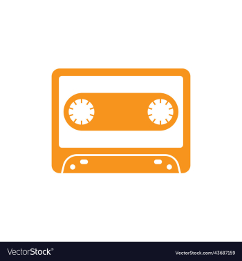 orange cassette solid icon orange cassette solid icon