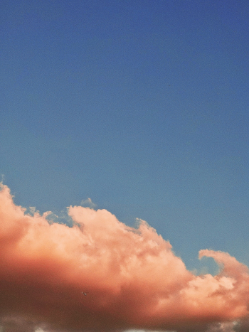 Orange Cloud and Blue Sky Orange Cloud and Blue Sky
