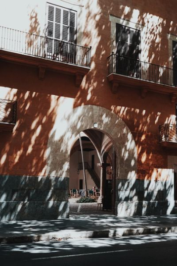 orange concrete building