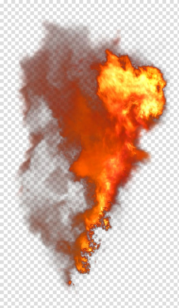 Orange fire illustration, Fire Smoke, Fire transparent background PNG clipart