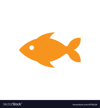 orange fish solid icon