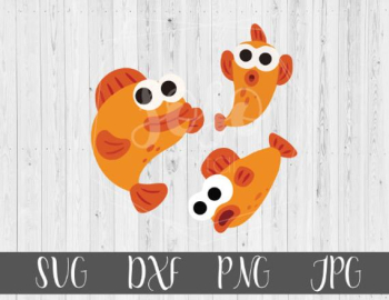 Orange fishes shark svg little fishes svg fish doo doo png | PNGio