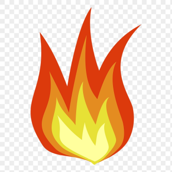 Orange flame png sticker, icon | Free PNG - rawpixel