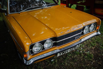 orange Ford car orange Ford car