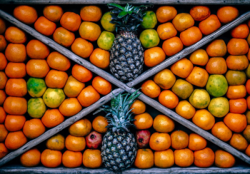 Orange Fruit Arrangement in Box Orange Fruit Arrangement in Box