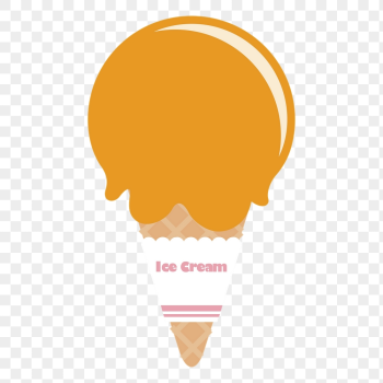 Orange ice-cream png cone sticker, | Free PNG - rawpixel Orange ice-cream png cone sticker, | Free PNG - rawpixel